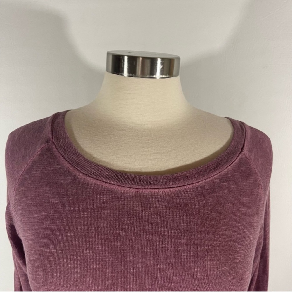 NWT Sundance Golden State long sleeve tee wine pink M - Picture 2 of 12